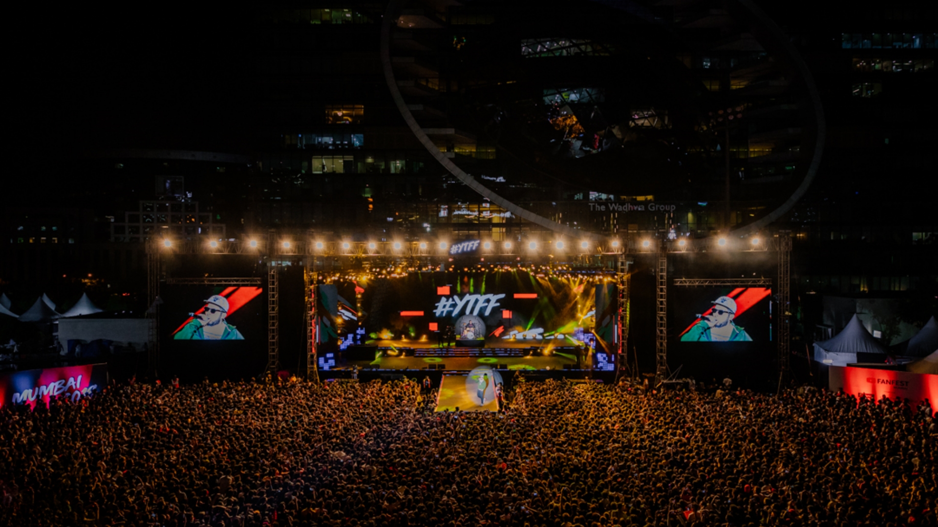 Live hip hop crowd at Musicland Mumbai